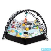 Двусторонний развивающий коврик MoMi DOUBLEFUN