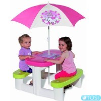 Детский Столик для Пикника с Зонтиком Hello Kitty Smoby (310256)