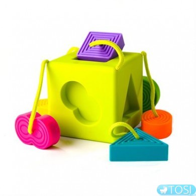 Сортер-прорезыватель тактильный Fat Brain Toys OombeeCube