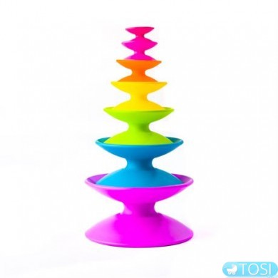 Башня из цветных катушек Fat Brain Toys Spoolz