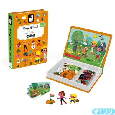 Магнитная книга Janod 4 сезоны