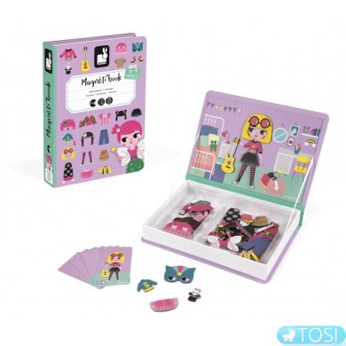Магнитная книга Janod Наряды для девочки