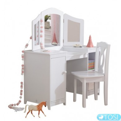 Туалетный столик Deluxe Vanity & Chair KidKraft 13018