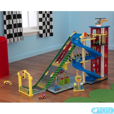 Трехуровневый гараж KidKraft Mega Ramp Racing Set 63267