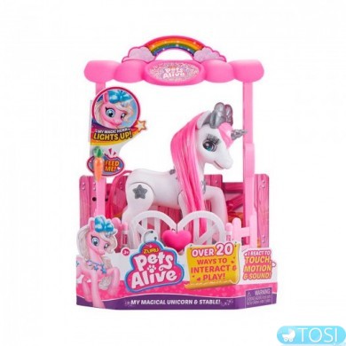 Интерактивный Единорог Луна В Домике Pets Alive