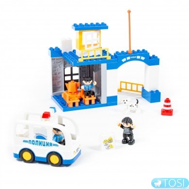 Конструктор Polesie Макси Полицейский участок 36 эл