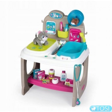Ветеринарная клиника с котенком и хомяком Smoby 340401