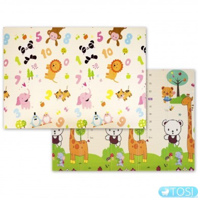 Двусторонний развивающий коврик Mat4Baby 200*150 см