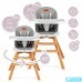 Стільчик для годування 3в1 MoMi Woodi